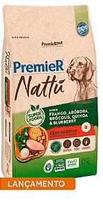 Premier Nattu Cães Adultos Abobora 12kg