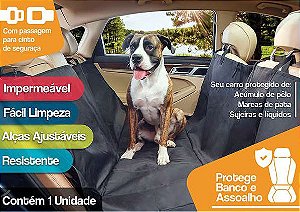 Capa p/ Banco Carro Extra Luxo Preta