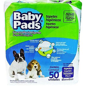 Tapete Higienico Baby Pads 60x65 - 50 unidades
