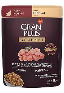 Sache Granplus Gourmet Gatos Filhotes Frango 85g