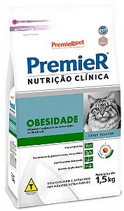 Premier Nutrição Clinica Gatos Obesidade 1,5kg