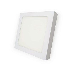 Plafon Led Quadrado Sobrepor 12W 17X17 3000K Bivolt