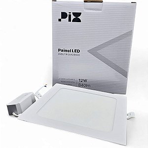 Painel Led Quadrado Embutir 12W 4000K Bivolt