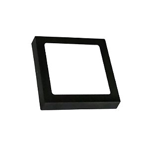 Plafon Led Quadrado Sobrepor 18W 3000K Borda Preta Opus 82086