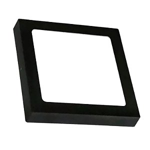 Plafon Led Quadrado Sobrepor 24W 4000K Preto Opus 82116