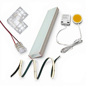 Kit 1 Metro Perfil Led Com Sensor Touch 127V 3000K
