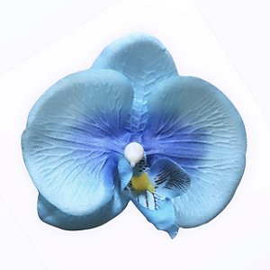 Presilha de orquídea média azul
