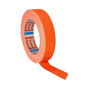Fita Tecido Gaffer Tape Tesa 24mmX25m Laranja Fluorescente