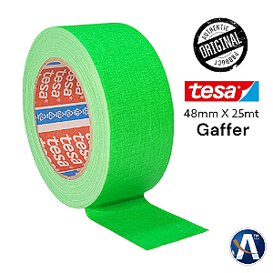 Fita Tecido Gaffer Tape Tesa 48mmX25m Verde Fluorescente