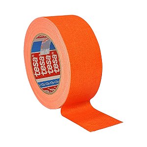 Fita Tecido Gaffer Tape Tesa 48mmX25m Laranja Fluorescente