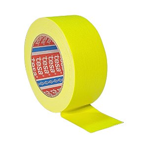 Fita Tecido Gaffer Tape Tesa 48mmX25m Amarela Fluorescente