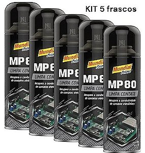 Kit 5 unidades de Limpa Contato MP80 Mundial Prime 300ML