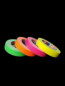 KIT 4 rls Fita Tecido Gaffer Tape Tesa 24mmX25m Fluorescente