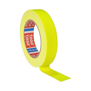 Fita Tecido Gaffer Tape Tesa 33mmX25m Amarela Fluorescente