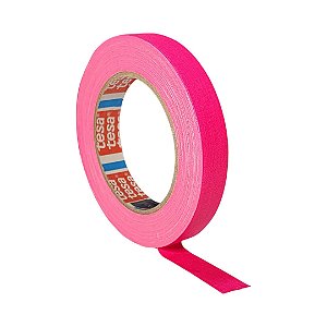 Fita Tecido Gaffer Tape Tesa 18mmX25m Rosa Fluorescente