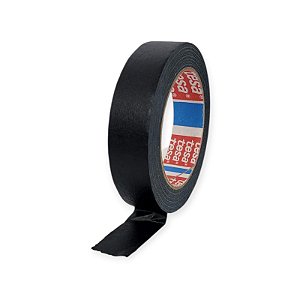 Fita Crepe Preta Profissional 4323 25mmX50m Tesa