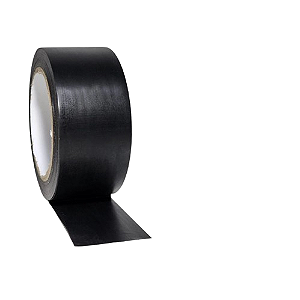 Fita Adesiva PVC De Demarcação Preta 50mmX30m