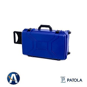 Patola Maleta Case Rígido Uso Geral Azul MP 0055 Com Rodas