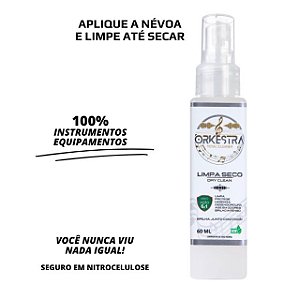 Limpador A Seco Para Instrumentos Musicais 60ML Orkestra