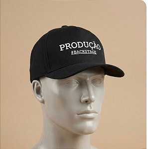 Boné Unissex Preto Produção Backstage Exclusivo ATM Pro