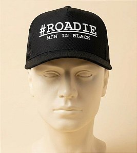Boné Unissex Preto Roadie Men in Black Exclusivo ATM