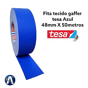 Fita Tecido Gaffer Tape Azul 48mmX50m Tesa