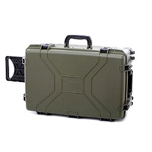 Patola Maleta Case Rígido Verde Militar MP0060 Com Rodas