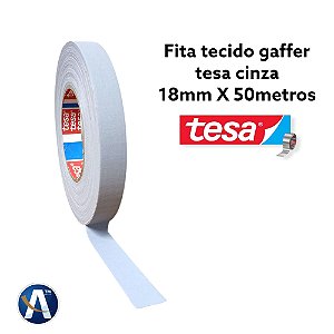Fita Tecido Gaffer Tape Cinza 18mmX50m Tesa