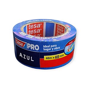 Fita Crepe Azul Clara Profissional 48mmX40m Tesa