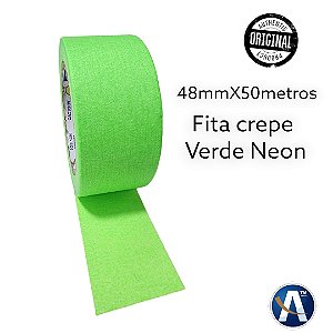 Fita Crepe 48mmx50m Cor Verde Neon