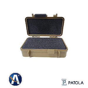 Patola Maleta Case Rígido Uso Geral MP0004 Bege Com Espuma