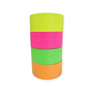 Kit Fita Crepe Basic 4 Cores Neon 48mmx50m