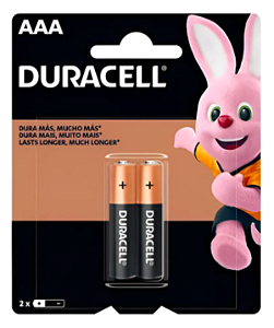 Pilha AAA Duracell Com 2 unidades
