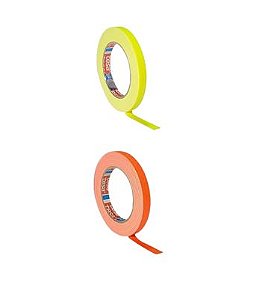 KIT 2 rls Fita Tecido Gaffer Tape Tesa 12mmX25m Fluorescente