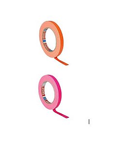 KIT 2 rls Fita Tecido Gaffer Tape Tesa 12mmX25m Fluorescente
