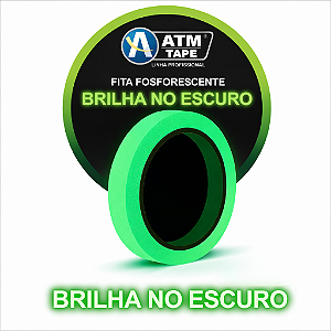 Fita Adesiva Fosforescente Luminosa Brilha no Escuro 15mmx5m ATM Tape