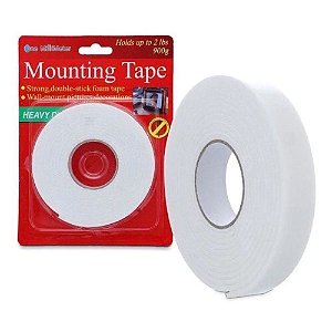 Fita Dupla Face Espuma Banana 19mmx2m Mounting Tape