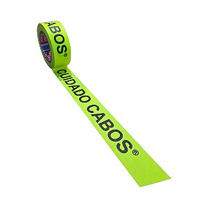 Fita Tecido Gaffer Cuidado Cabos 48mmX25m Amarela Fluorescente ATM Tesa