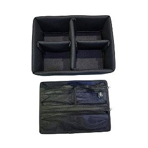 Kit Divisória e Organizador de tampa para Case MP0035 ATM Pro Preto