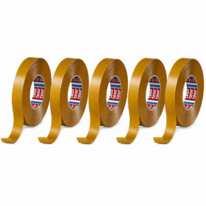 Kit Com 5 Unidades de Fita Dupla Face PVC 4970 Tesa 12mmX50m