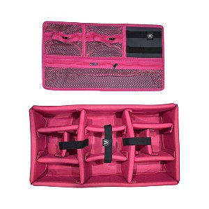 Kit Divisória e Organizador de tampa para Case MP0055 e MAI 545 ATM Pro Rosa Neon