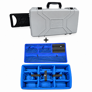 Patola MP055 Cinza com Kit Divisórias e Estojo Azul Claro ATM PRO
