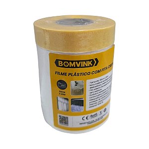 Filme de Mascaramento com Fita Crepe 550mmx20m