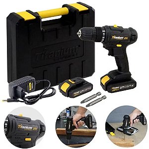 Parafusadeira Bateria 21V Carbon 2 Bat. - Titanium