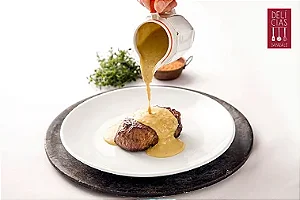 MIGNON SUINO COM MOLHO MOSTARDA