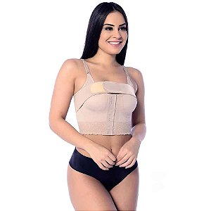 SUTIÃ CROPPED COM FAIXA ALTA COMPRESSÃO PREMIUM/1118
