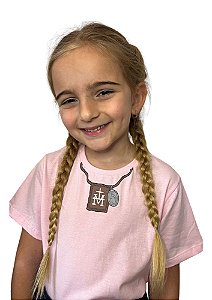 Camiseta escapulário Rosa