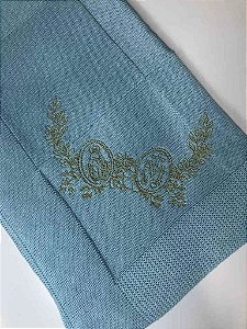 Manta Azul Claro Medalha Milagrosa