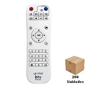Controle Remoto Receptor BTV BX B10 / BTV B8 /  BTV B9, B10 , BTV B9 Express  - 200 Unidades