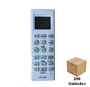 Controle Remoto  compatível com Ar Condicionado LG quente e frio, inverter - 200 Unidades